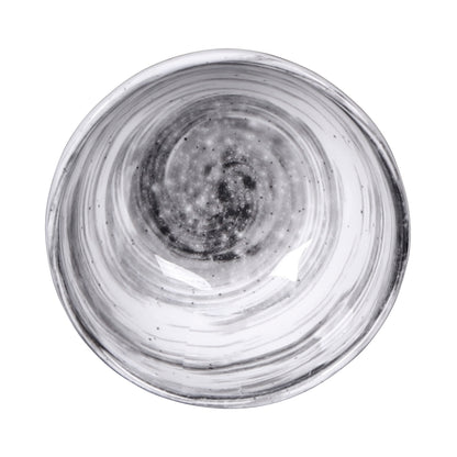 Melamine Round Bowl - Black Design