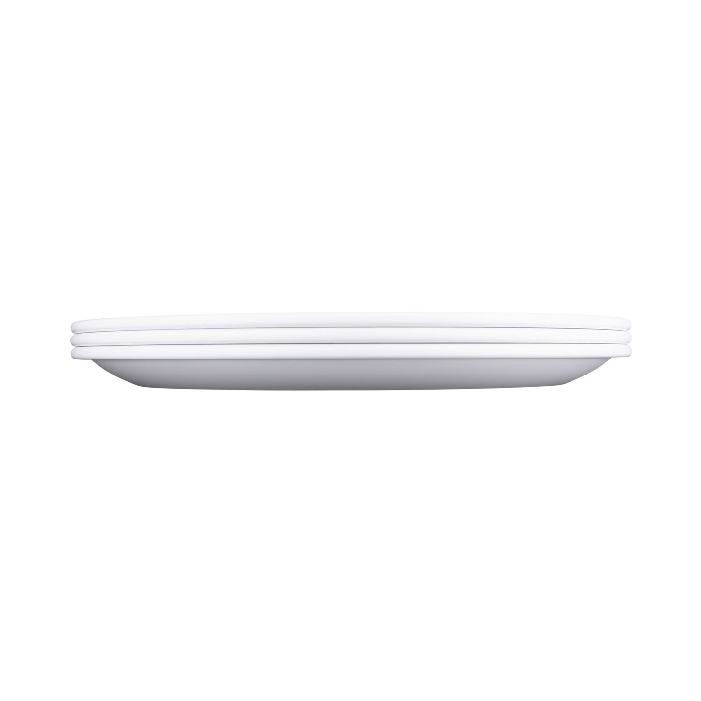 Melamine Round Coupe Platter - White