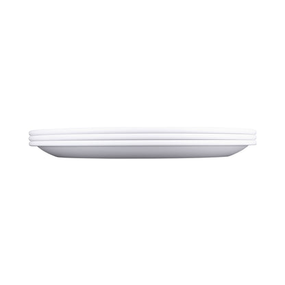 Melamine Round Coupe Platter - White