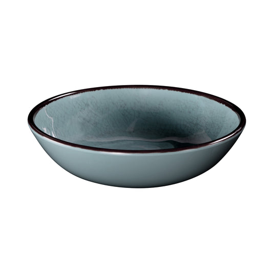 Melamine Round Crackle Bowl - Cameo Blue