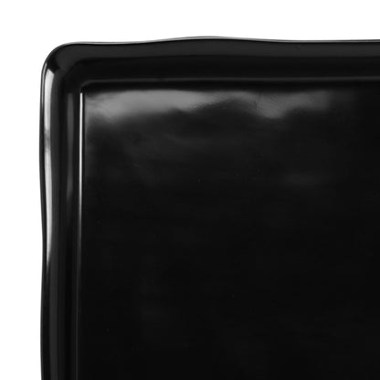 Melamine Rectangular Organic Tray - Black