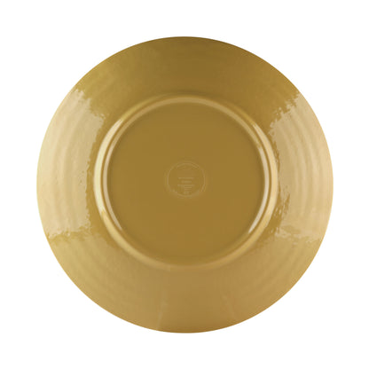 Melamine Round Pebble Plate - Olive Oil