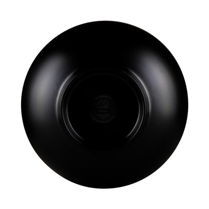 Melamine Round Two-Tone Bowl - Black Outside, Red Inside