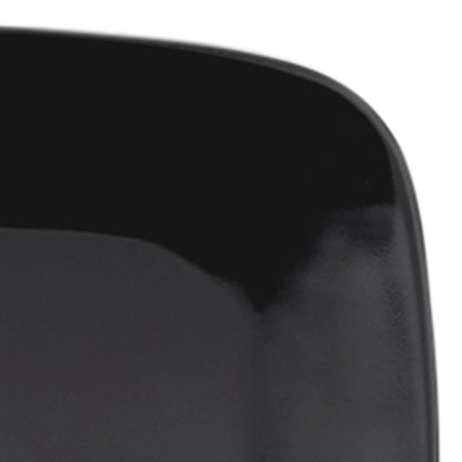 Melamine Rounded Edge Square Plate - Black