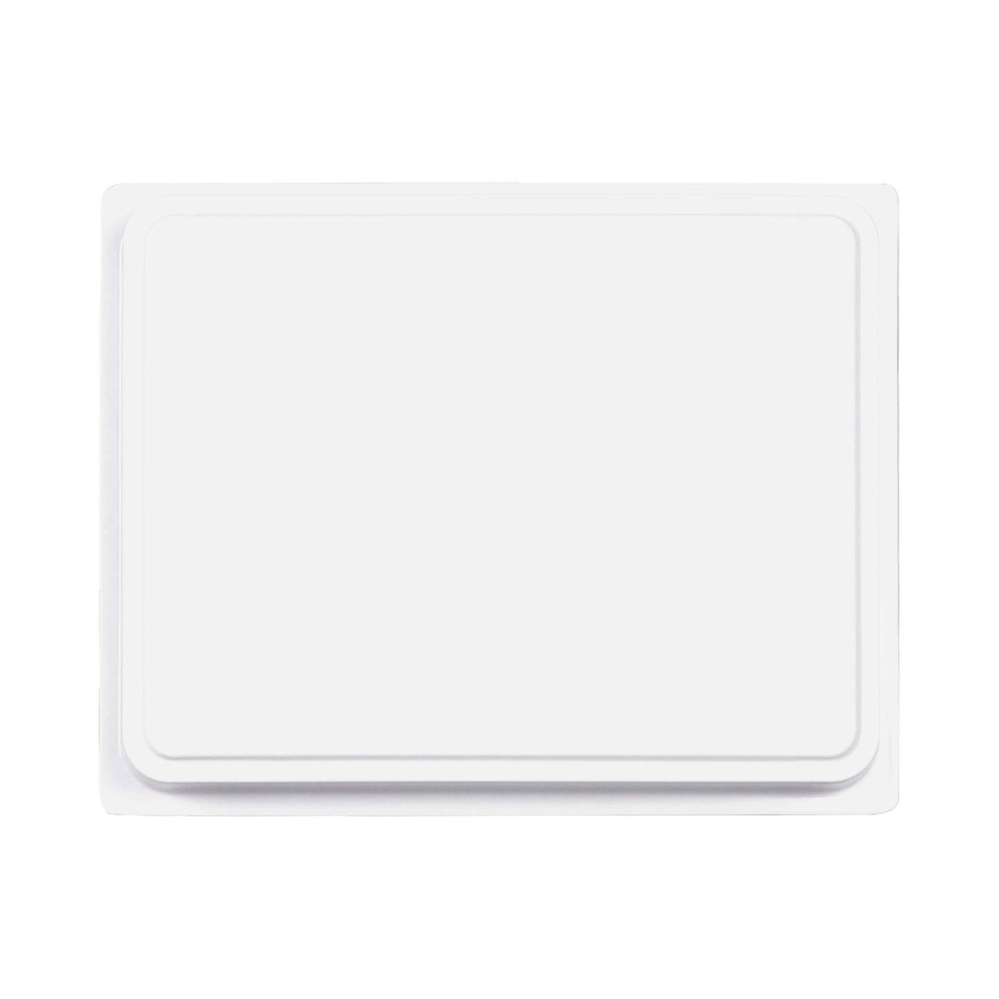 Melamine Rectangular Reversible Bin Lid - White