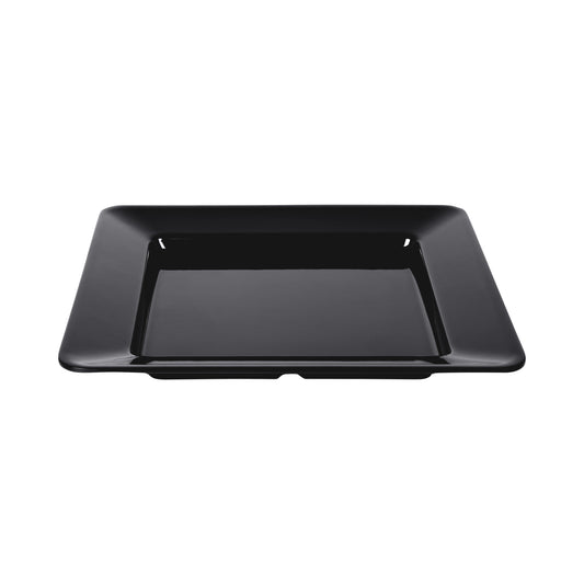 Melamine Square Plate - Black
