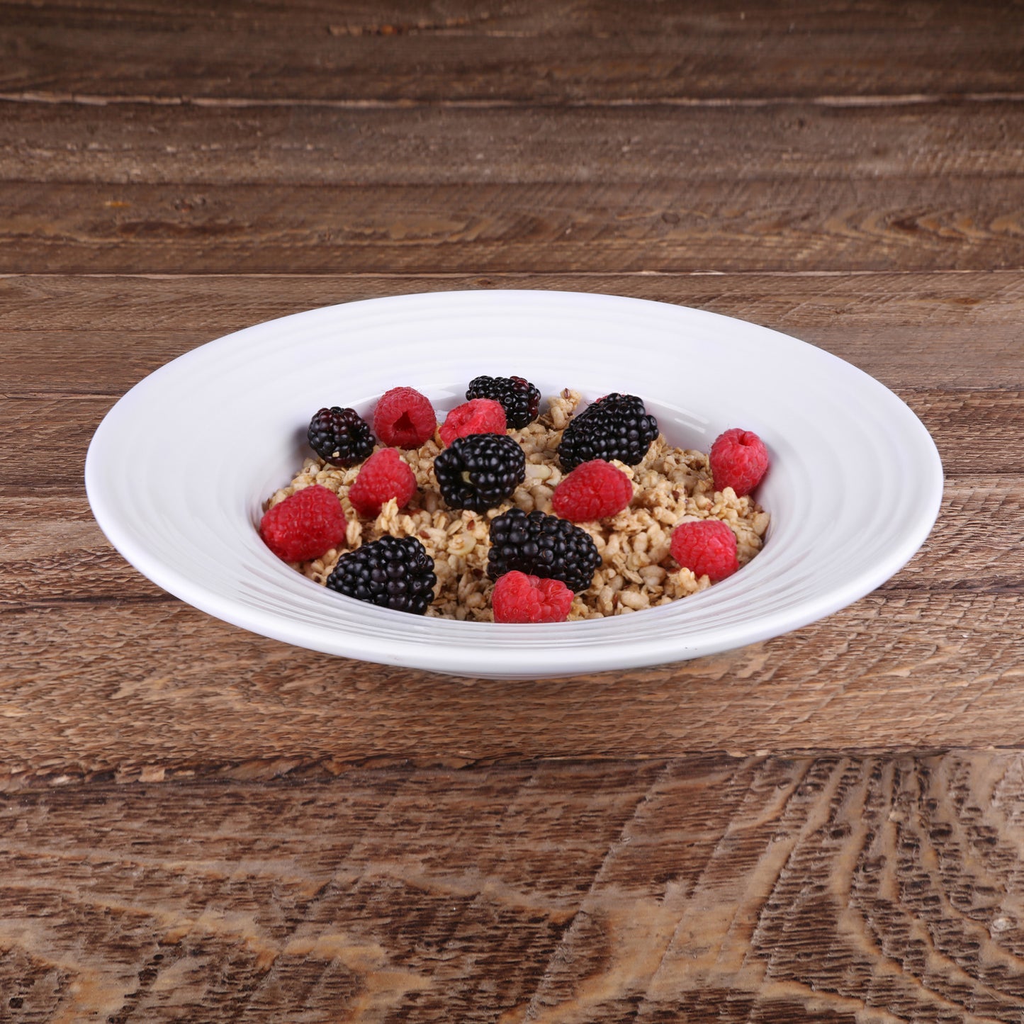 Melamine Swirl Pasta/Soup Bowl - White