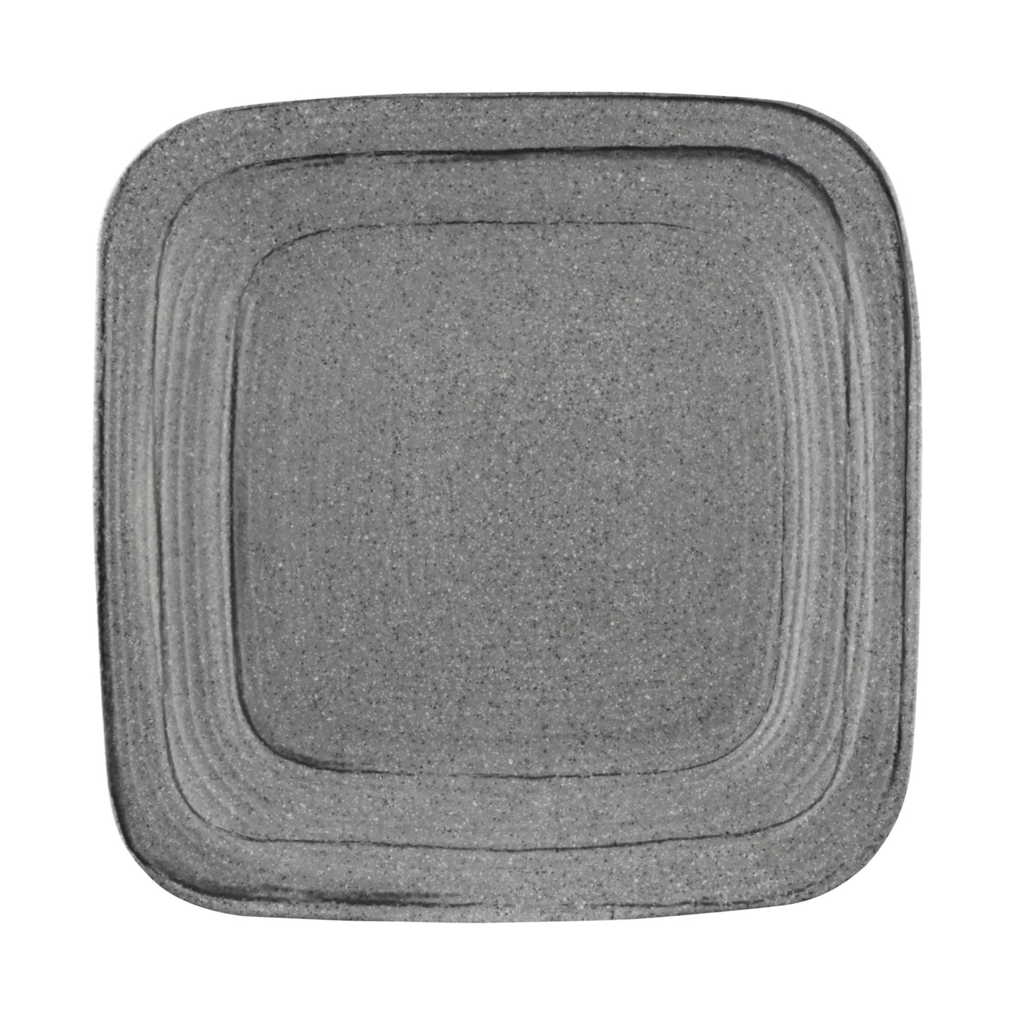 Melamine Irregular Square Plate - Granite Stone Design