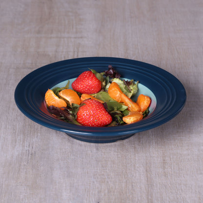 Melamine Round Two-Tone Bowl - Abyss Gloss Inside/Lapis Matte Outside