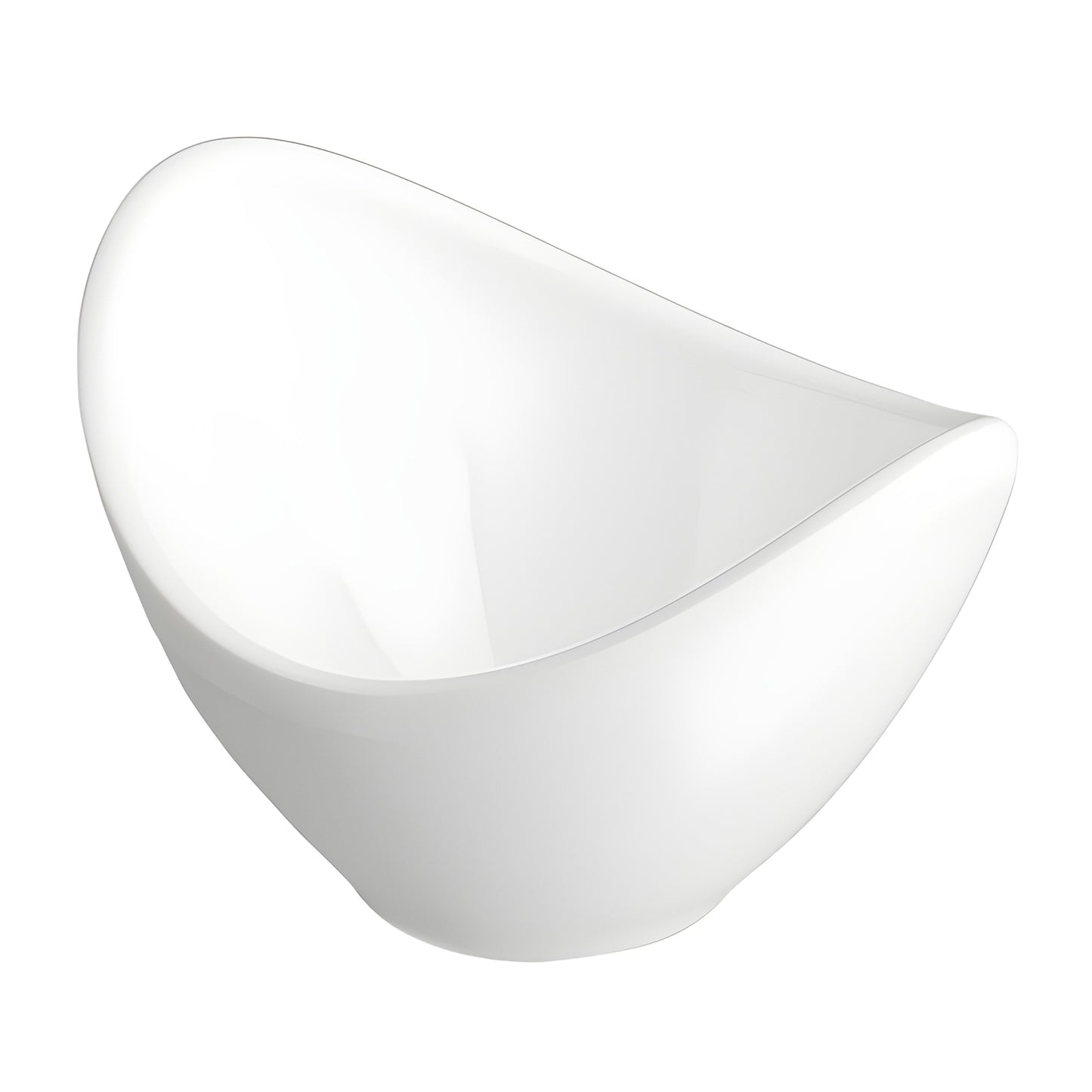 3.4 oz accent white oval melamine ramekin, 4.31"L x 2.44"W x 1.75"H, GET, cheforward