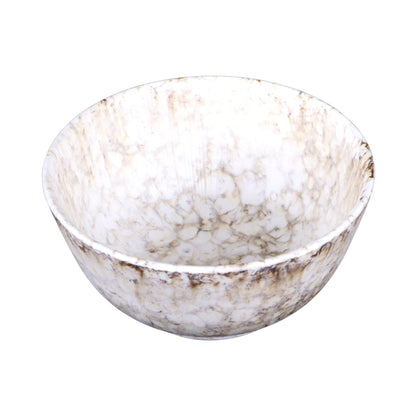 Melamine Round Bowl - Brown Marble