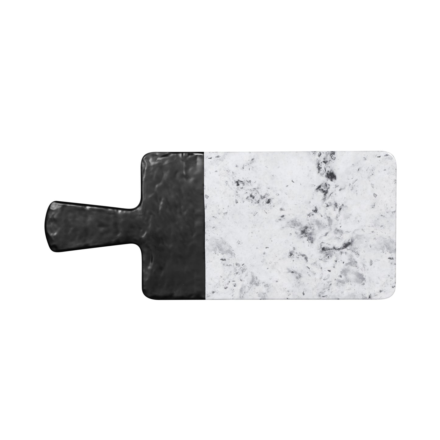 Melamine Rectangular Serving Board - Black, Horizon Marble