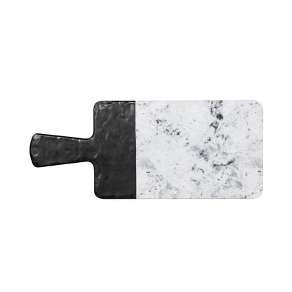Melamine Rectangular Serving Board - Black, Horizon Marble