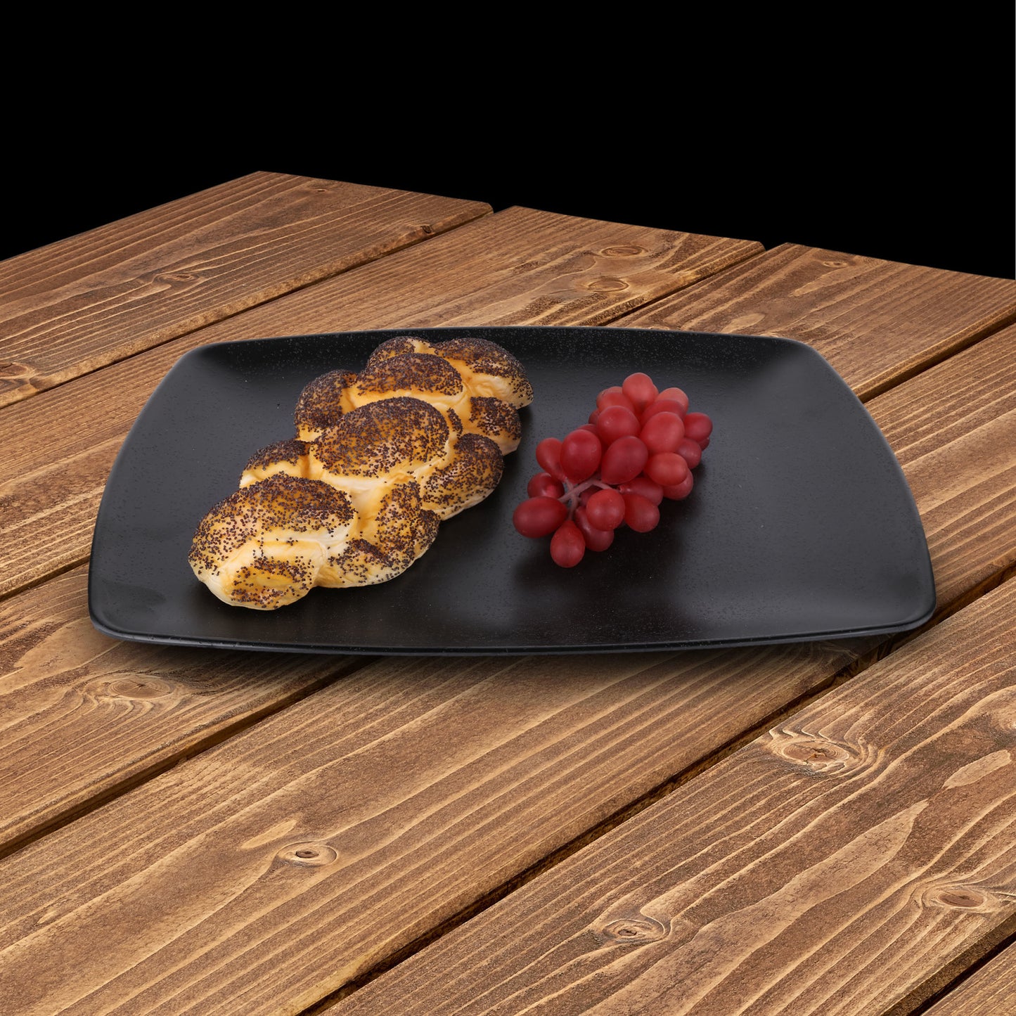Melamine Rectangular Platter - Black