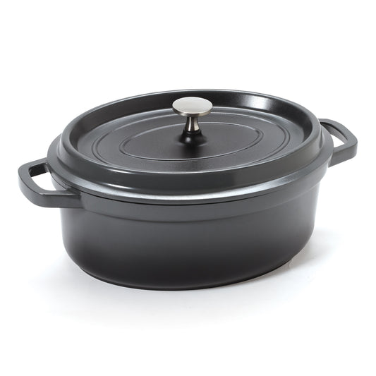 3.5 qt. (3.75 qt. rim-full), 10.25" x 7.88" Induction Ready Oval Dutch Oven w/ Lid