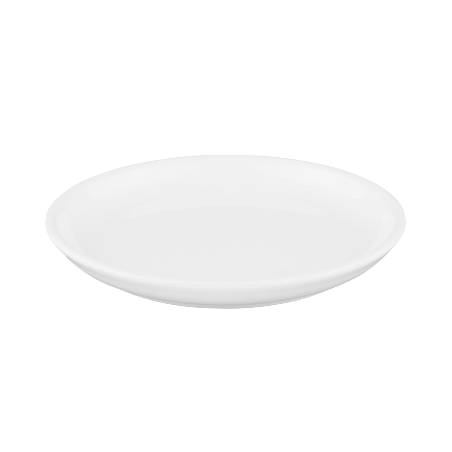 Melamine Round Coupe Plate - White