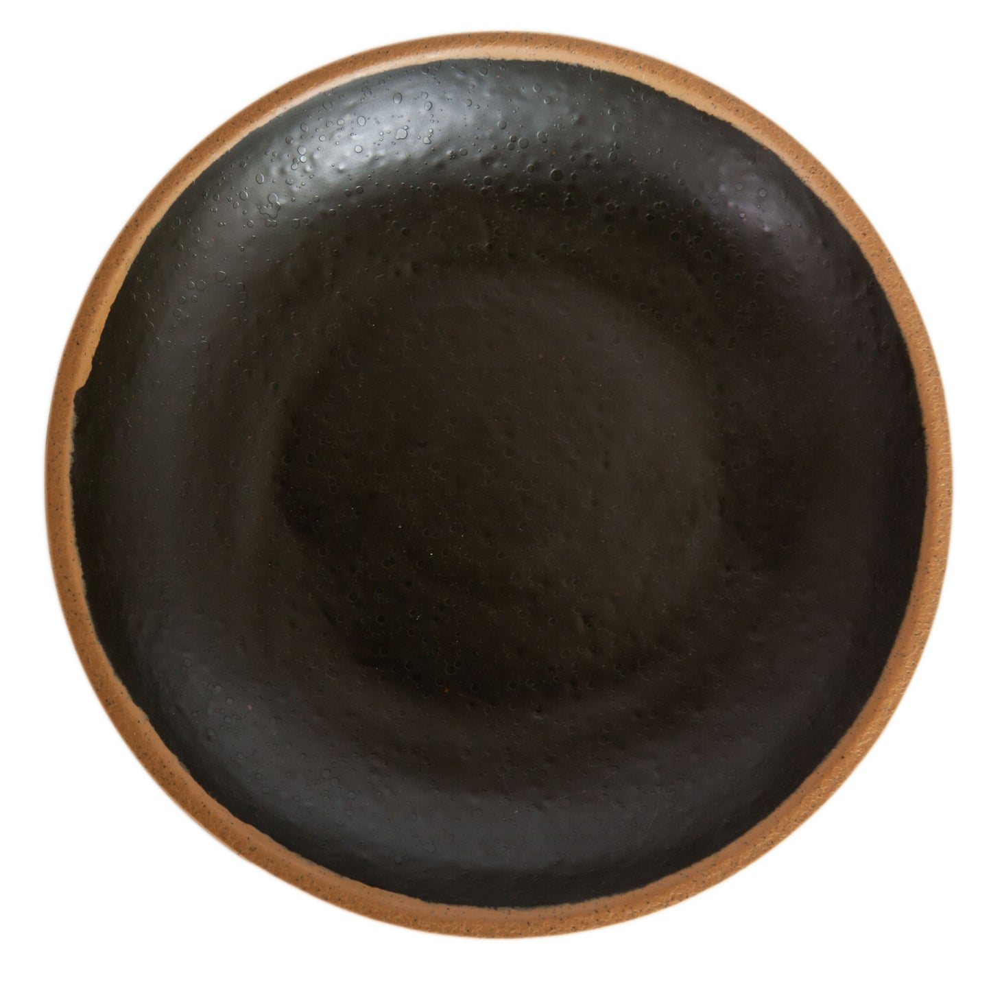 8.3" Brown, Melamine, Small Round Coupe Salad Plate, G.E.T. Pottery Market Glazed (12 Pack)