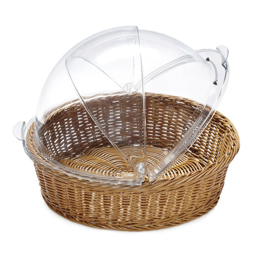 16.25" Round Plastic Cover for Polypropylene Basket