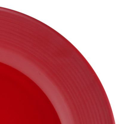 Melamine Round Plate - Red Glaze