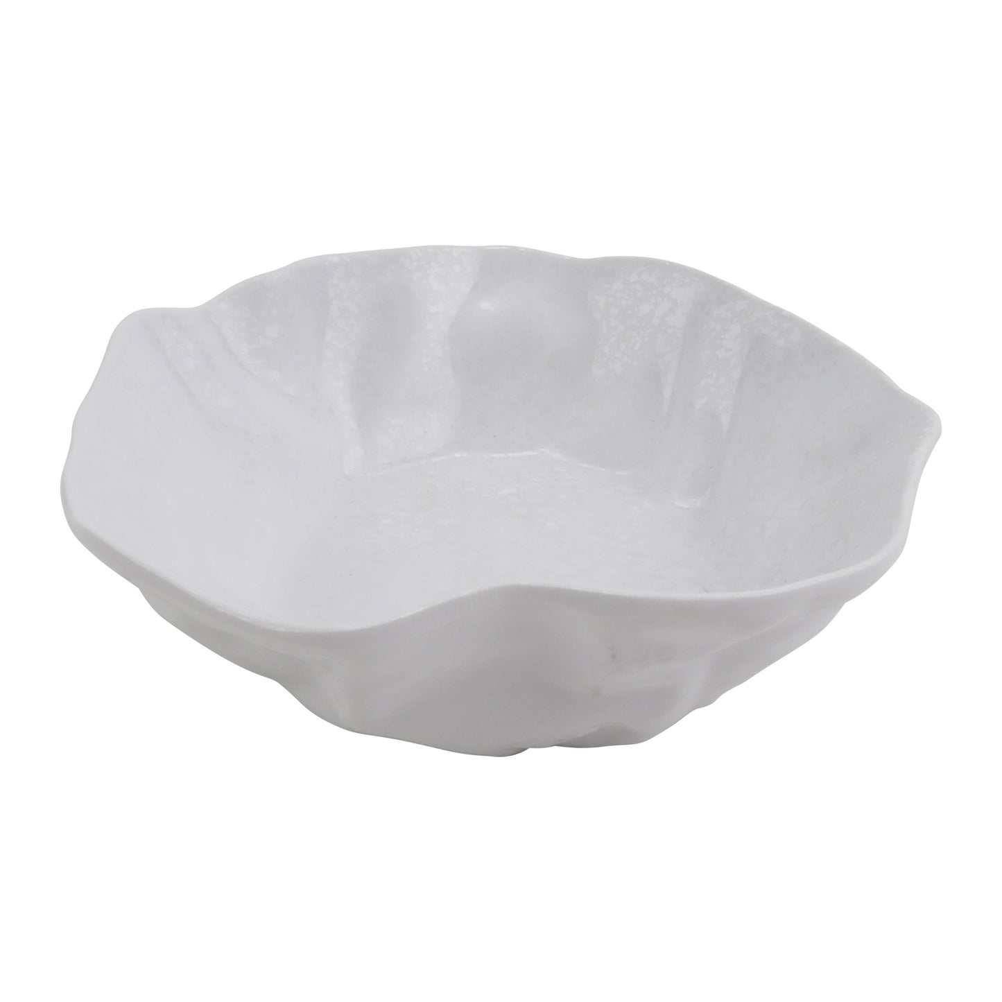 23.67 oz rainex showered white medium melamine bowl, 7.5"L x 7.5"W x 1.5"H, GET, cheforward