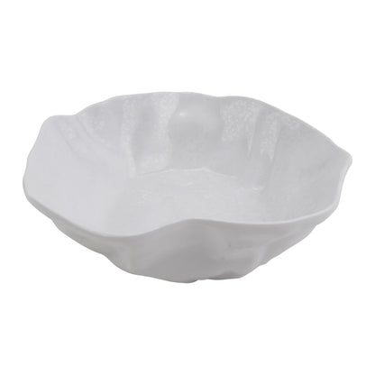 23.67 oz rainex showered white medium melamine bowl, 7.5"L x 7.5"W x 1.5"H, GET, cheforward