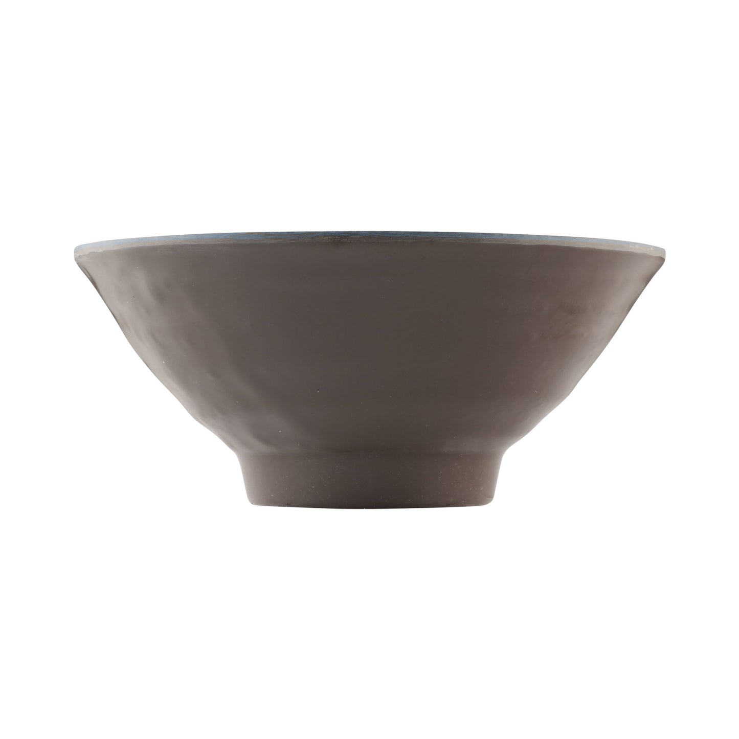 Melamine Bowl - Aubergine Matte Finish Outside/Lapis Gloss Finish Inside
