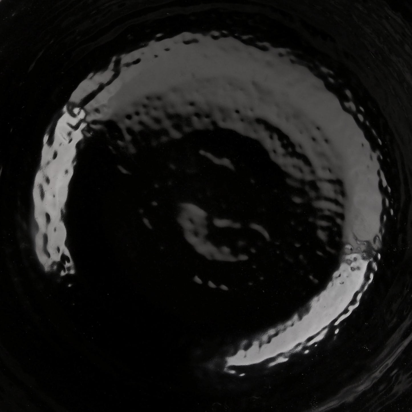 Melamine Bowl - Black Matte Finish Outside/Black Gloss Finish Inside
