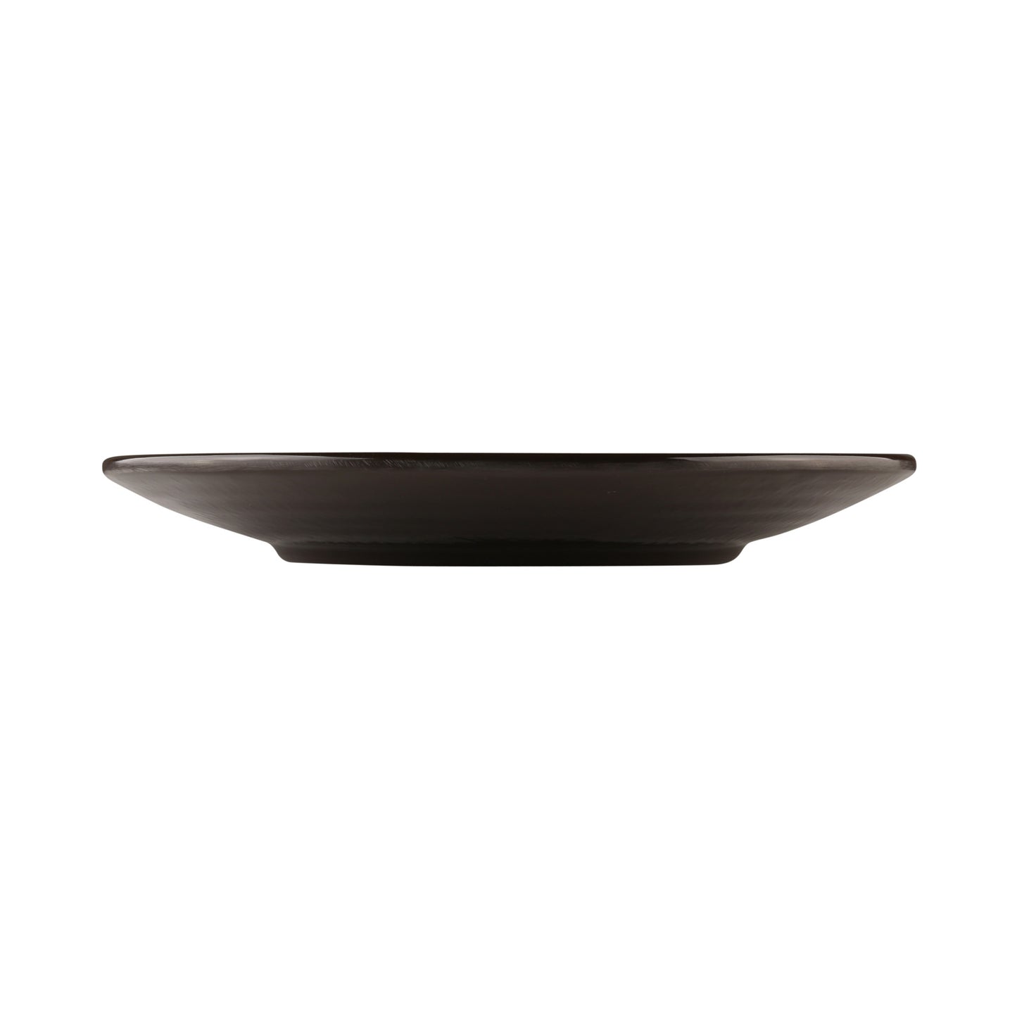 Melamine Round Pebble Plate - Aubergine