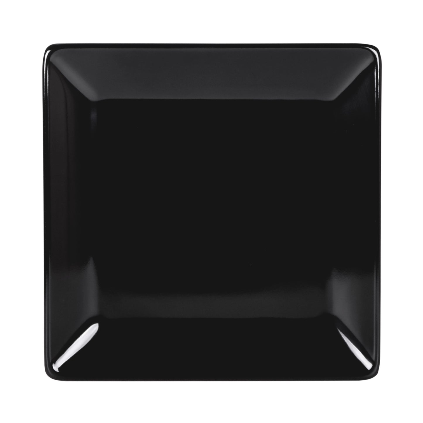 Melamine Square Plate - Black