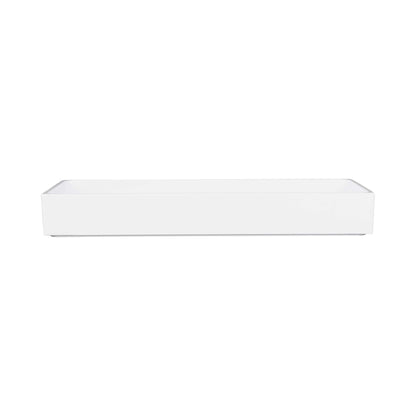 Melamine Rectangular Bin - White