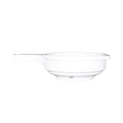 Melamine Bowl w/ Handle - White