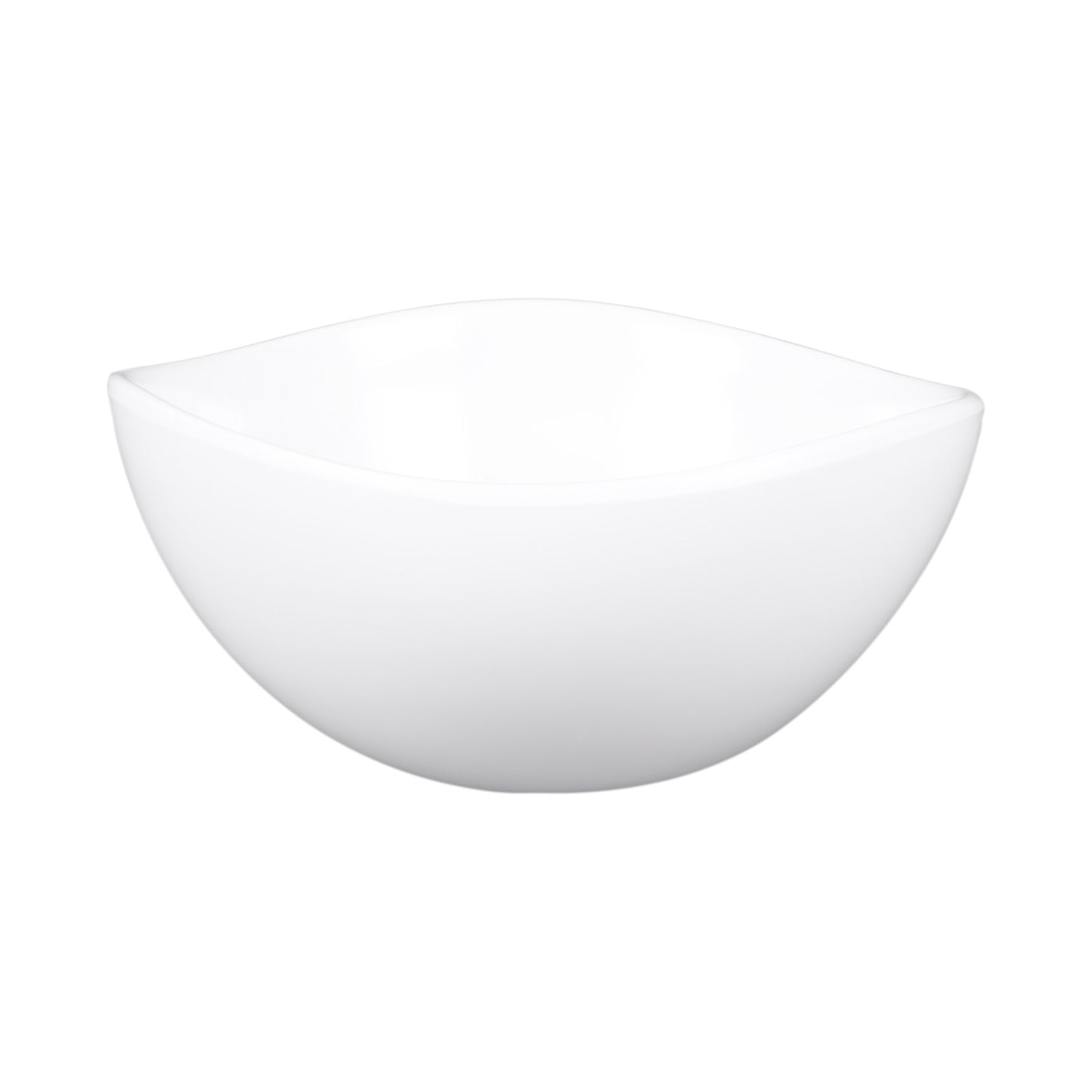 Melamine Almost Oval Bowl - White