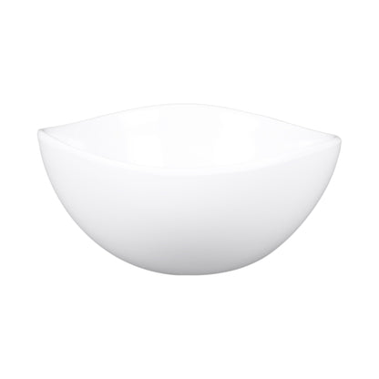 Melamine Almost Oval Bowl - White