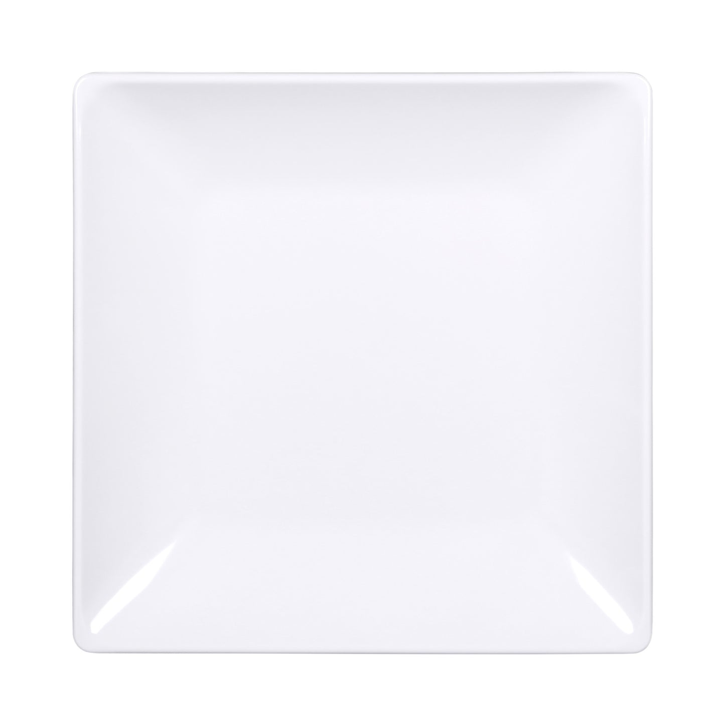 Melamine Square Plate - White