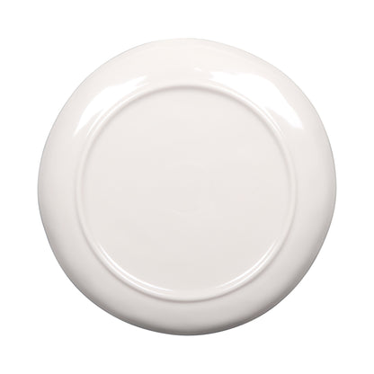 Melamine Round Plate - Cream Glaze