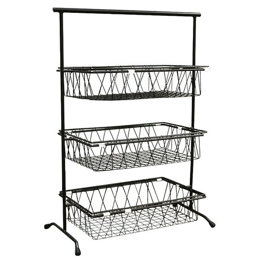 22.75"x 11" Rectangular 3-Tier Pane Stand, 31.25" tall (fit