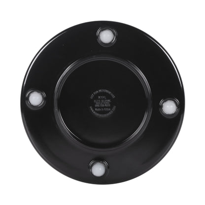 Melamine Round Flat Plate (Fits M5P Pedestal) - Black