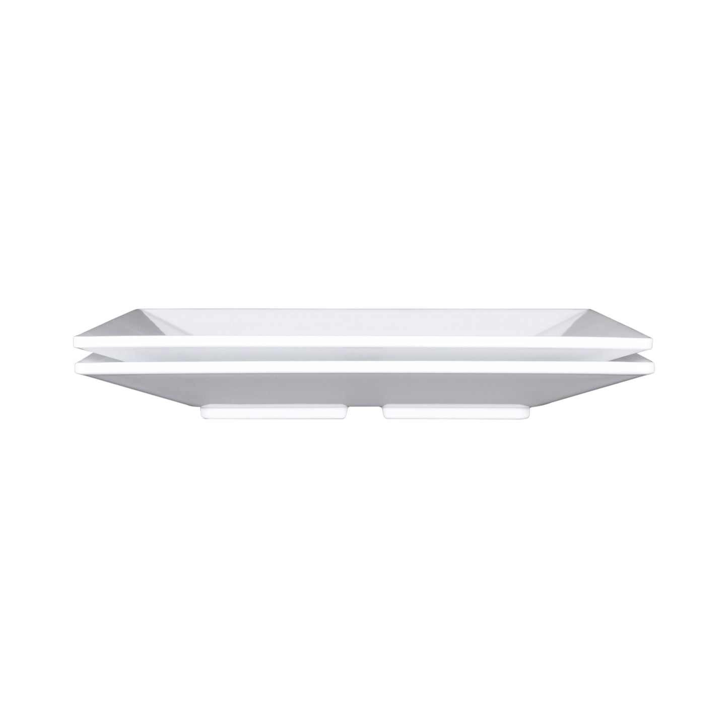 Melamine Square Plate - White
