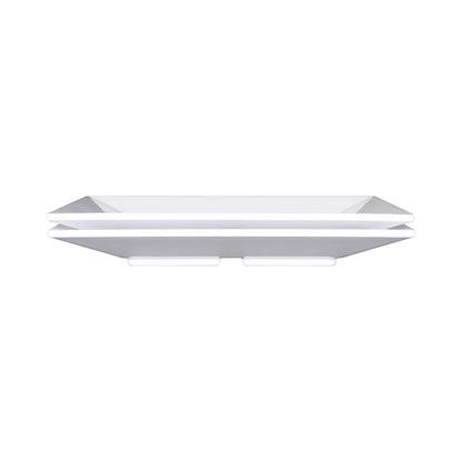 Melamine Square Plate - White