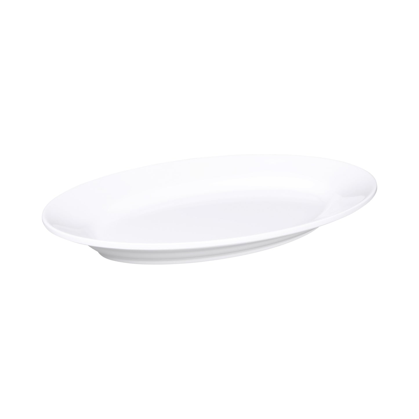 Melamine Oval Plate - White