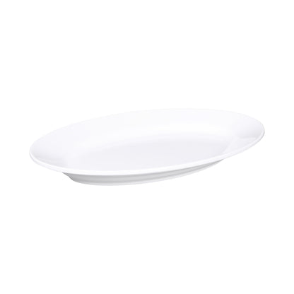 Melamine Oval Plate - White