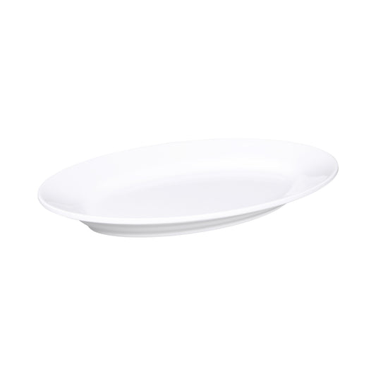 Melamine Oval Plate - White