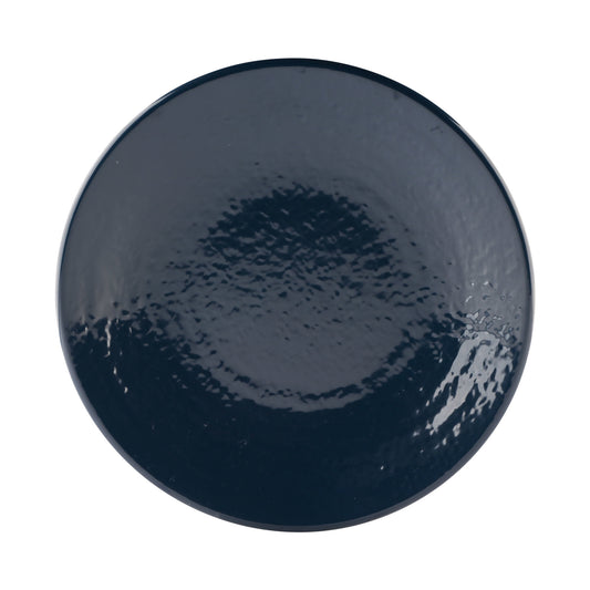 Melamine Round Pebble Plate - Lapis