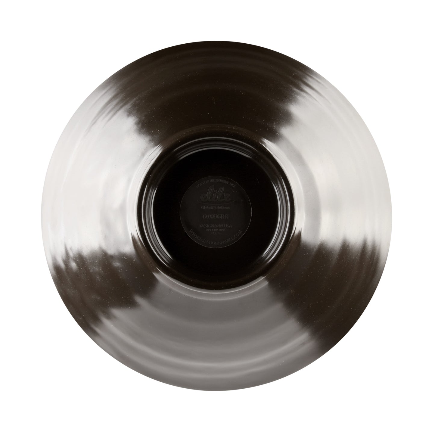 Melamine Bowl - Aubergine Matte Finish Outside/Mushroom Gloss Finish Inside