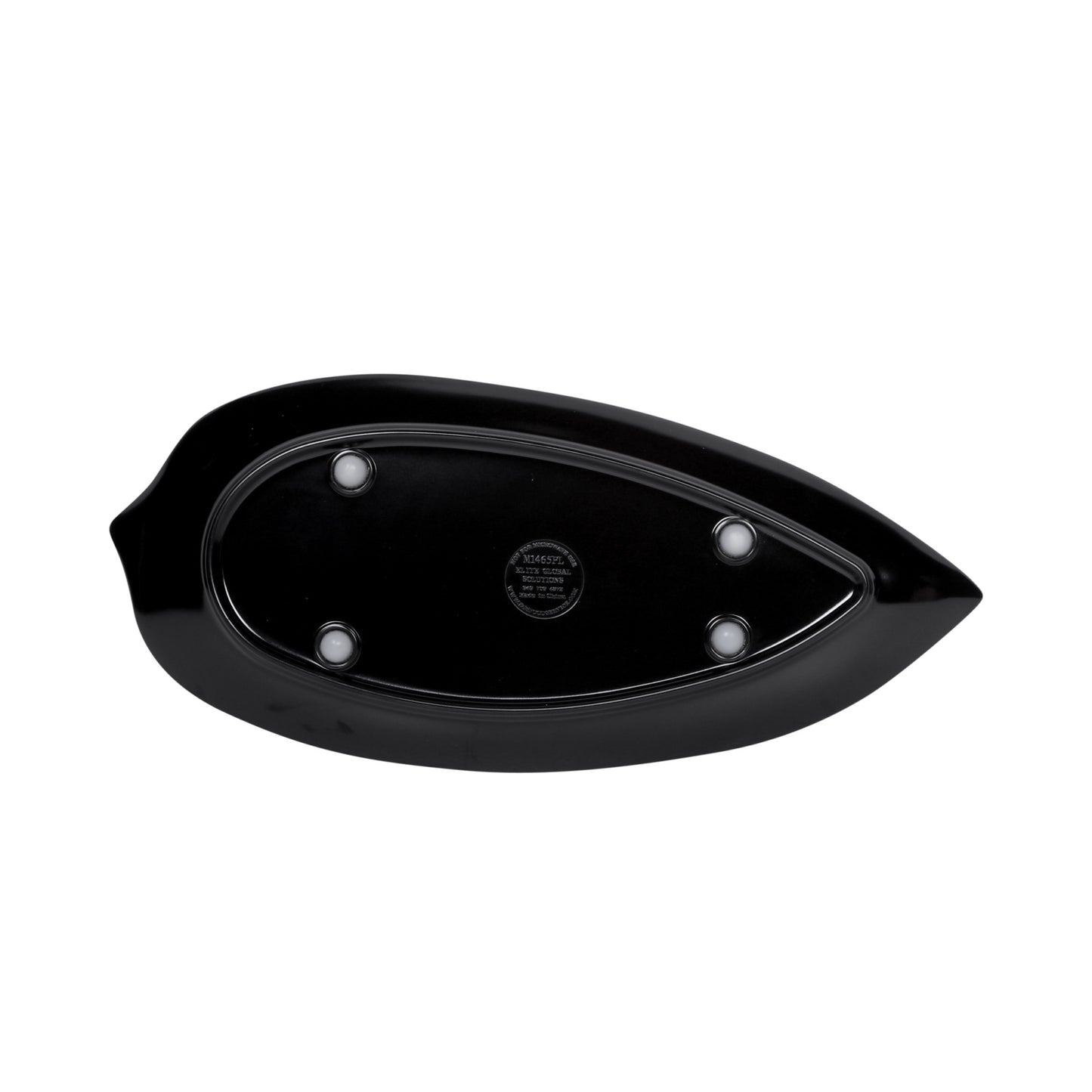 Melamine Medium Leaf Platter - Black