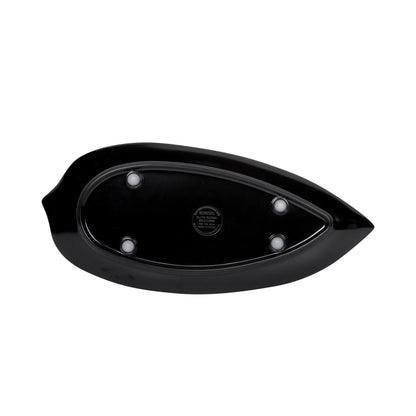 Melamine Medium Leaf Platter - Black