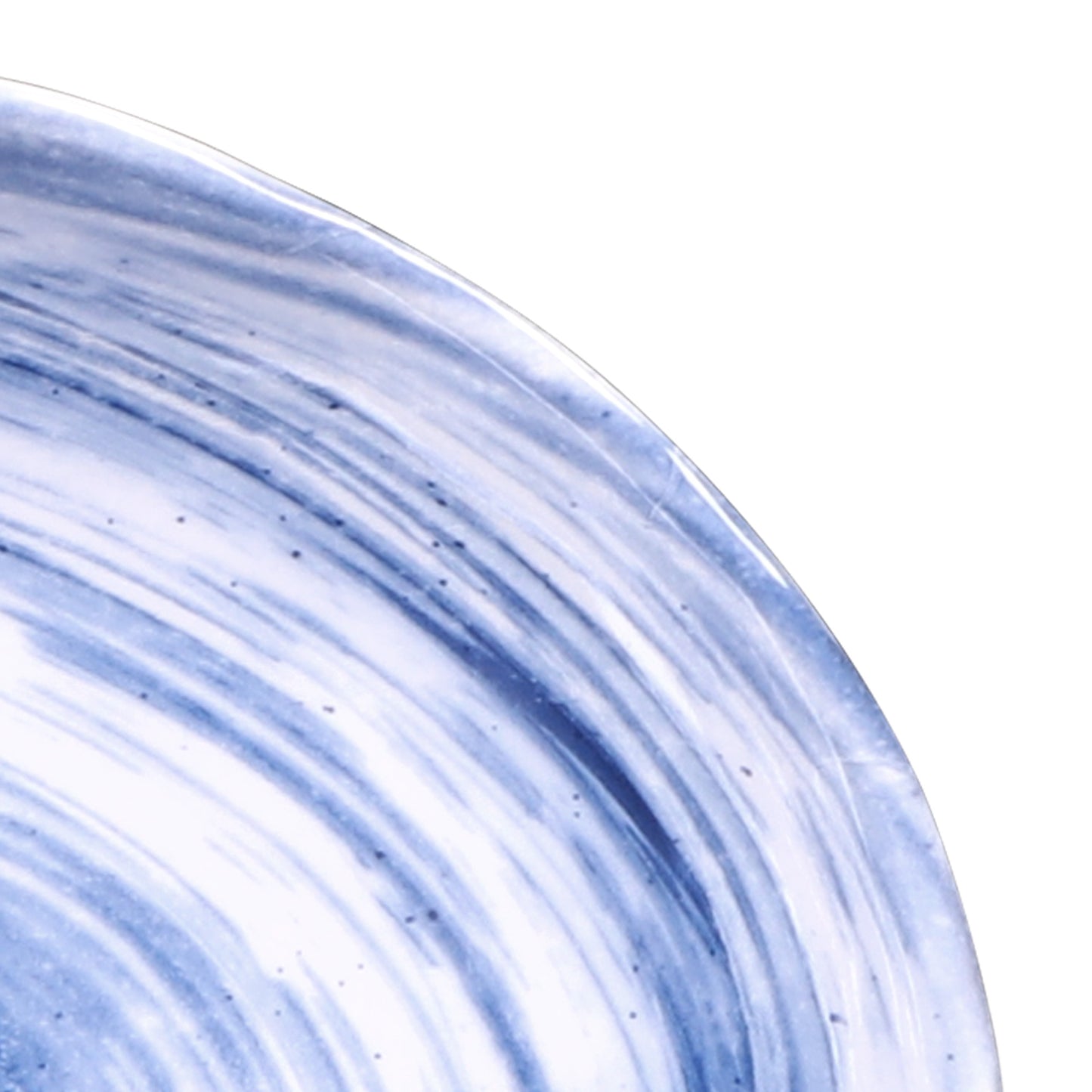 Melamine Deep Oval Plate - Navy Design