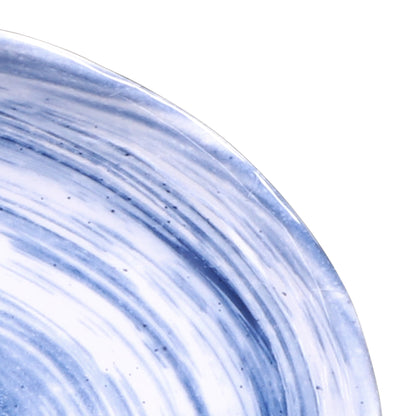 Melamine Deep Oval Plate - Navy Design