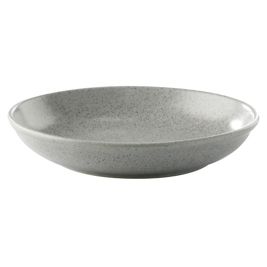 52.4 oz. Speckled Grey Reactive Glaze Porcelain Coupe Bowl, 10"Dia., Corona Cosmos Moon (Stocked) (12 Pack)