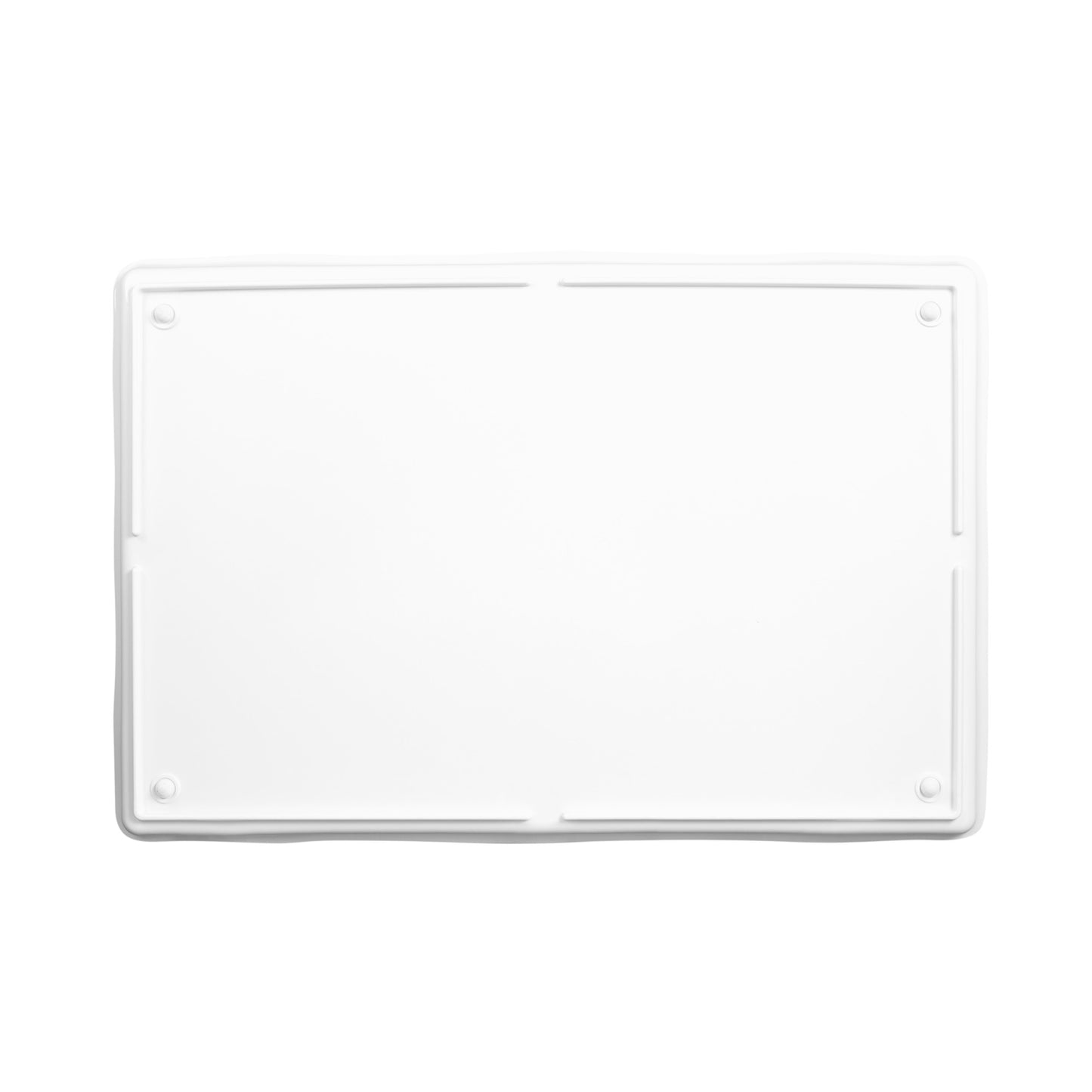 Melamine Rectangular Organic Tray - White